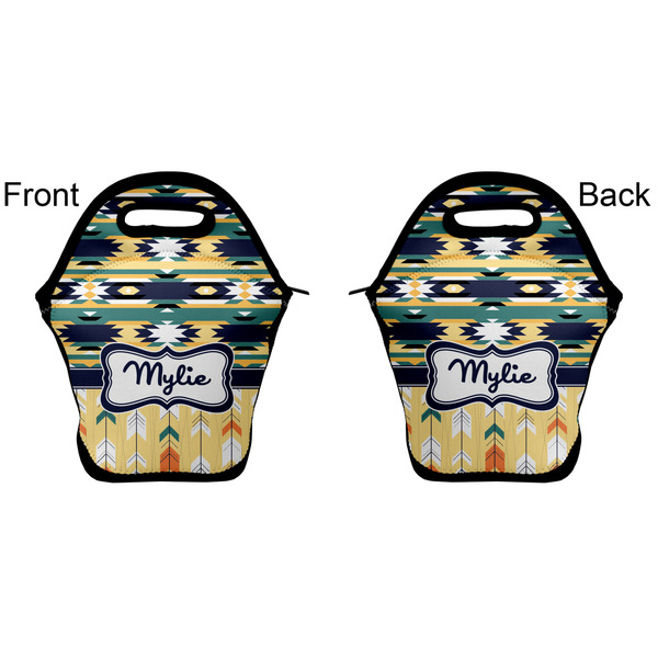 Tribal2 Lunch Bag - Front and Back