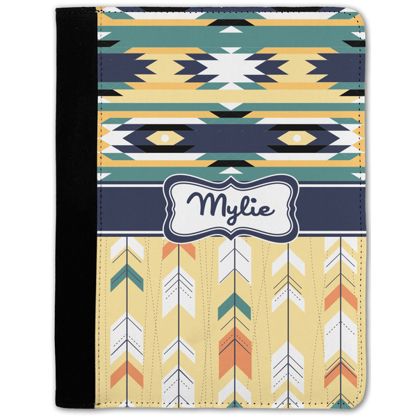 Custom Tribal2 Notebook Padfolio - Medium w/ Name or Text