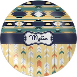 Tribal2 Melamine Plate (Personalized)