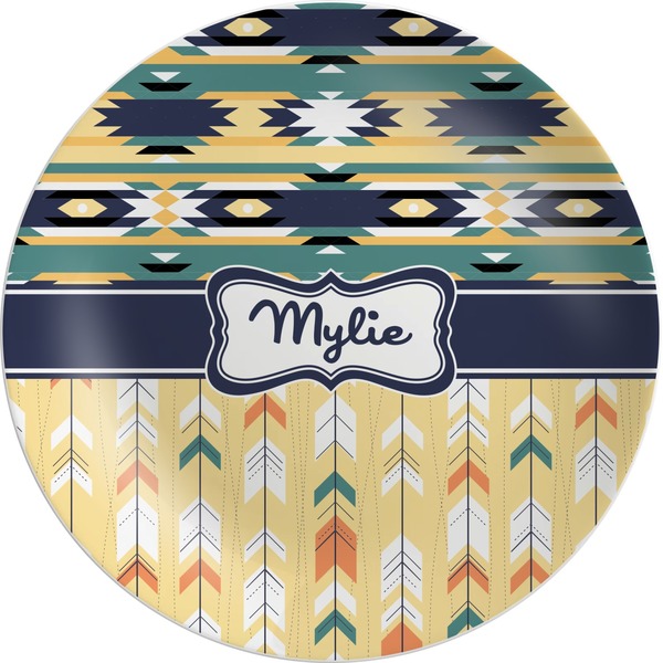 Custom Tribal2 Melamine Plate (Personalized)