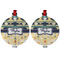 Tribal2 Metal Ball Ornament - Front and Back