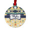 Tribal2 Metal Ball Ornament - Front