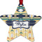 Tribal2 Metal Star Ornament - Double Sided w/ Name or Text