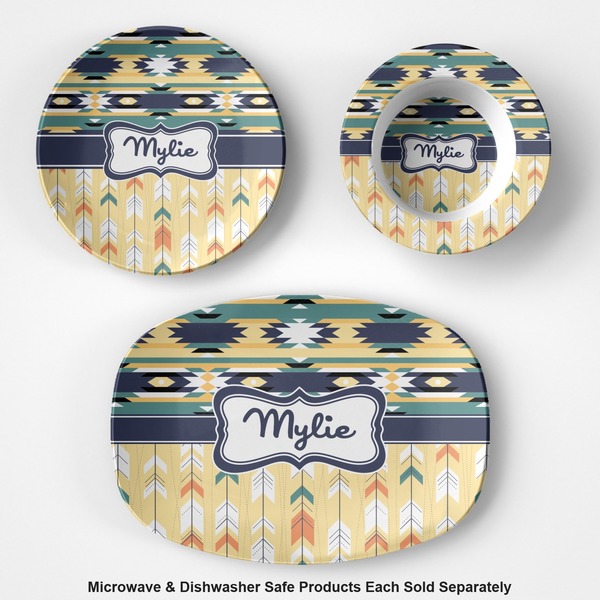 Tribal2 Microwave & Dishwasher Safe CP Plastic Dishware - Group