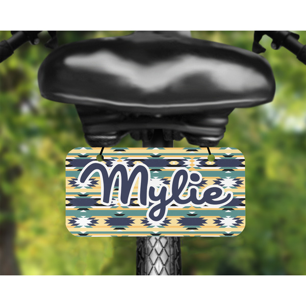 Tribal2 Mini License Plate on Bicycle - LIFESTYLE Two holes