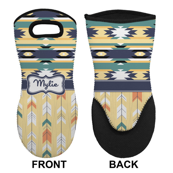 Tribal2 Neoprene Oven Mitt (Front & Back)
