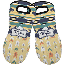 Tribal2 Neoprene Oven Mitts - Set of 2 w/ Name or Text