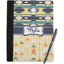 Tribal2 Notebook Padfolio - Large w/ Name or Text
