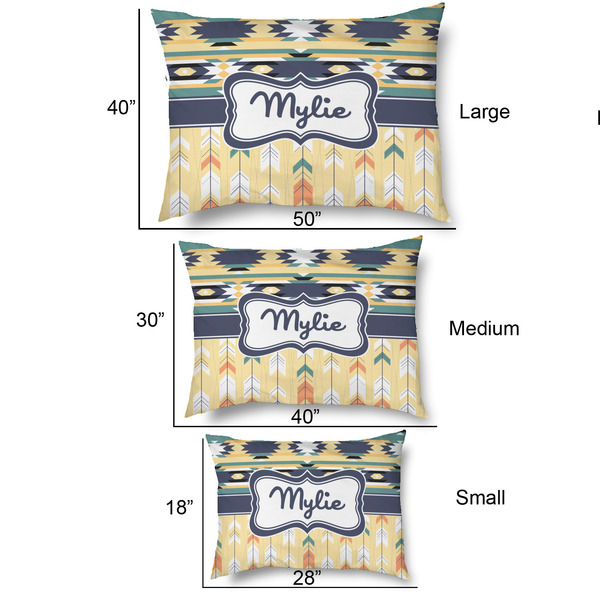 Tribal2 Outdoor Dog Beds - SIZE CHART