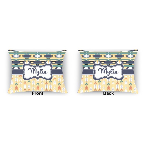 Tribal2  Outdoor Rectangular Throw Pillow (Front and Back)