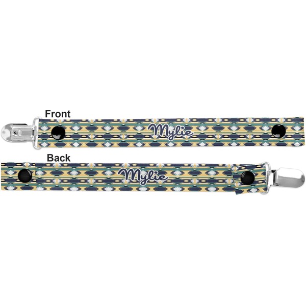 Tribal2 Pacifier Clip - Front and Back