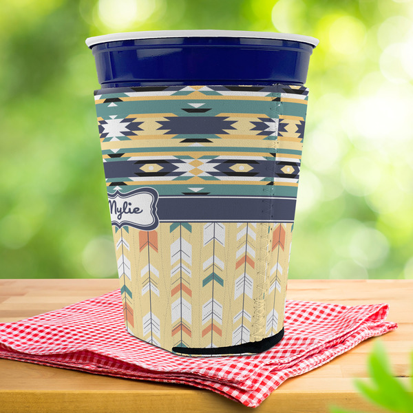 Tribal2 Party Cup Sleeves - with bottom - Lifestyle