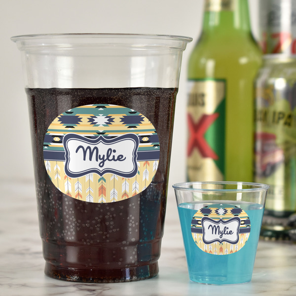 Tribal2 Party Cups - 16oz - In Context