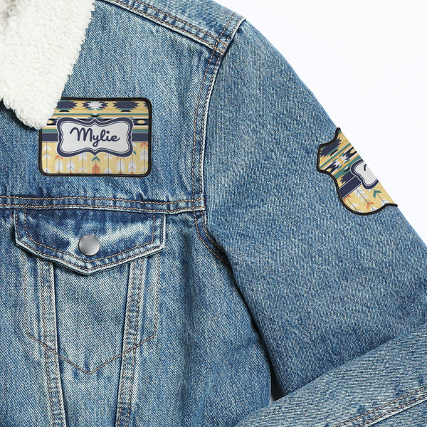 Tribal2 Patches Lifestyle Jean Jacket Detail