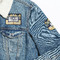 Tribal2 Patches Lifestyle Jean Jacket Detail