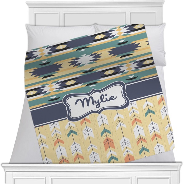 Custom Tribal2 Minky Blanket (Personalized)
