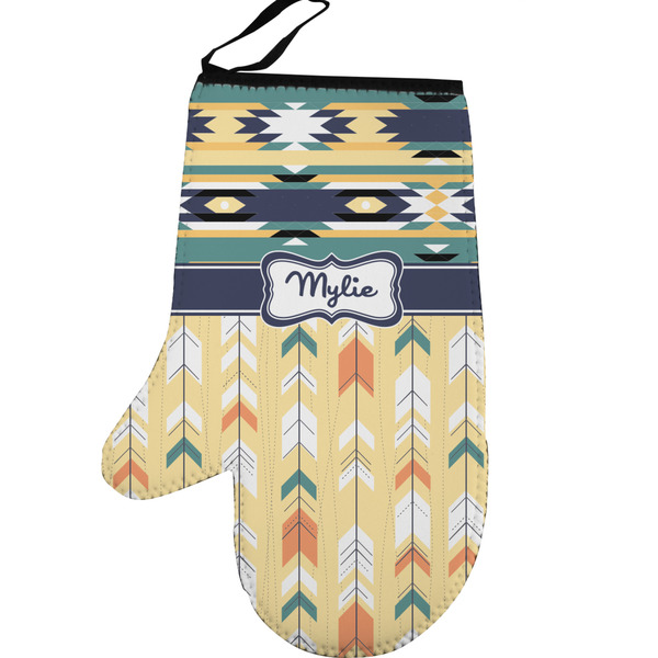 Custom Tribal2 Left Oven Mitt (Personalized)