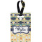 Tribal2 Plastic Luggage Tag - Rectangular w/ Name or Text