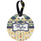 Tribal2 Personalized Round Luggage Tag