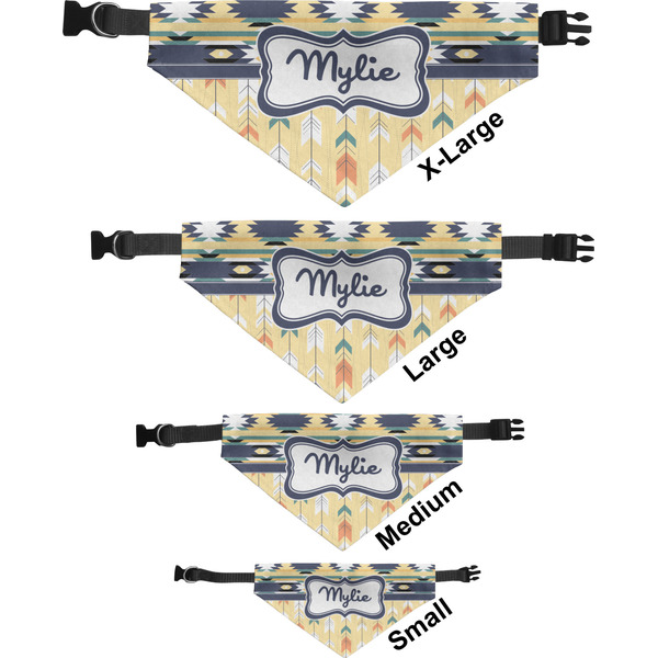 Tribal2 Pet Bandana Sizes