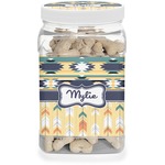 Tribal2 Dog Treat Jar (Personalized)