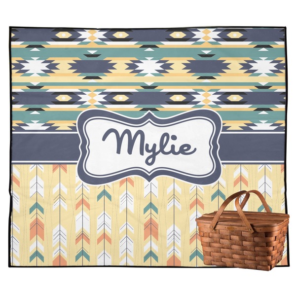 Custom Tribal2 Outdoor Picnic Blanket (Personalized)
