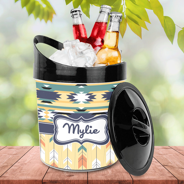 Tribal2 Plastic Ice Bucket - LIFESTYLE
