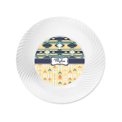 Tribal2 Plastic Party Appetizer & Dessert Plates - 6" (Personalized)