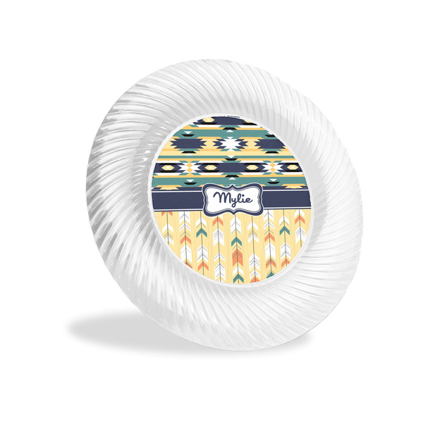 Custom Tribal2 Plastic Party Appetizer & Dessert Plates - 6" (Personalized)