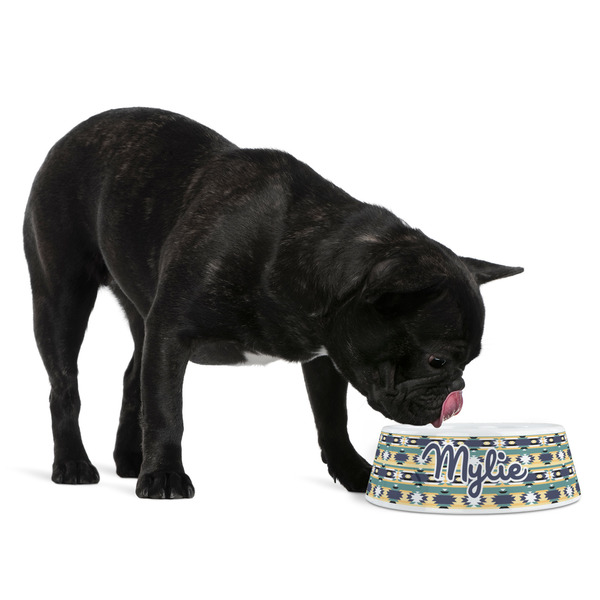 Tribal2 Plastic Pet Bowls - Medium - LIFESTYLE