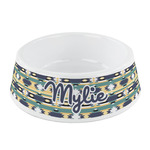 Tribal2 Plastic Dog Bowl - Small (Personalized)