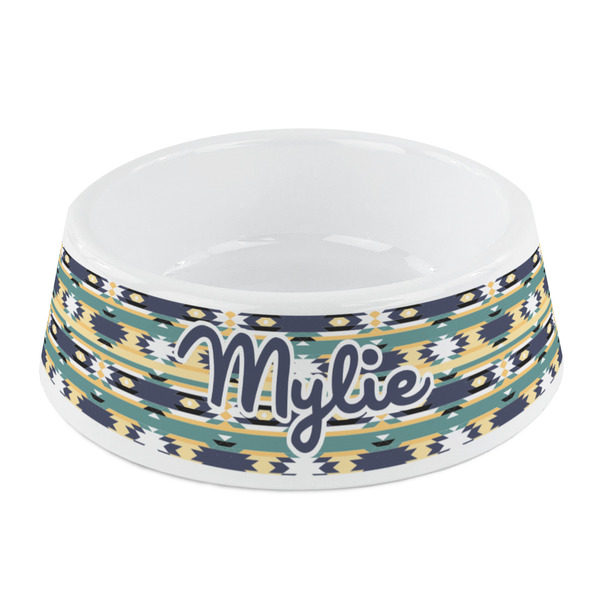 Custom Tribal2 Plastic Dog Bowl - Small (Personalized)