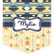 Tribal2 Iron On Faux Pocket (Personalized)
