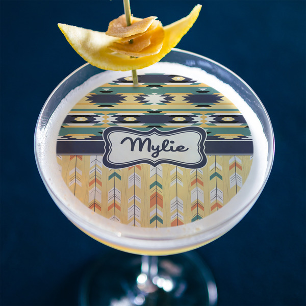 Tribal2 Printed Drink Topper - Large - In Context