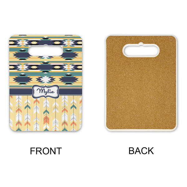 Tribal2 Rectangle Trivet with Handle - APPROVAL