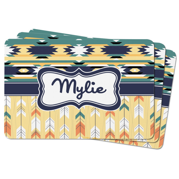 Tribal2 Rectangular Fridge Magnet - THREE