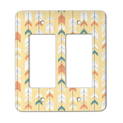 Tribal2 Rocker Style Light Switch Cover - Two Switch