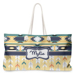 Tribal2 Large Tote Bag with Rope Handles (Personalized)