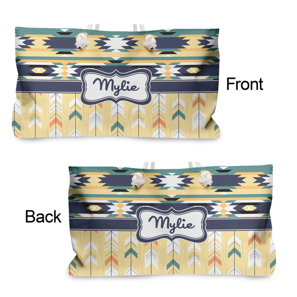 Tribal2 Large Rope Tote - From & Back View