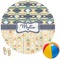Tribal2 Round Beach Towel (Personalized)