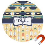 Tribal2 Round Car Magnet - 6" (Personalized)