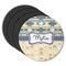 Tribal2 Round Rubber Backed Coasters - Set of 4 (Personalized)