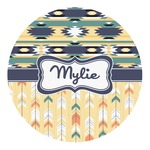 Tribal2 Round Decal - Small (Personalized)
