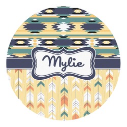 Tribal2 Round Decal (Personalized)