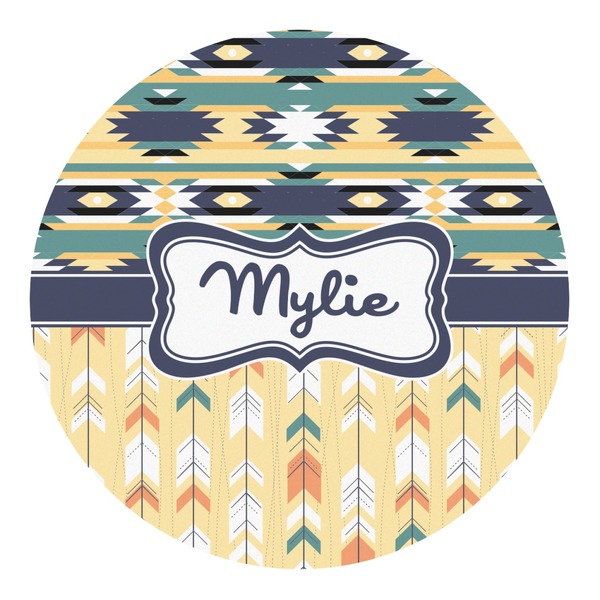 Custom Tribal2 Round Decal - Small (Personalized)