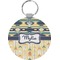 Tribal2 Round Plastic Keychain (Personalized)