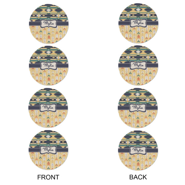 Tribal2 Round Linen Placemats - APPROVAL Set of 4 (double sided)