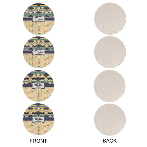 Tribal2 Round Linen Placemats - APPROVAL Set of 4 (single sided)