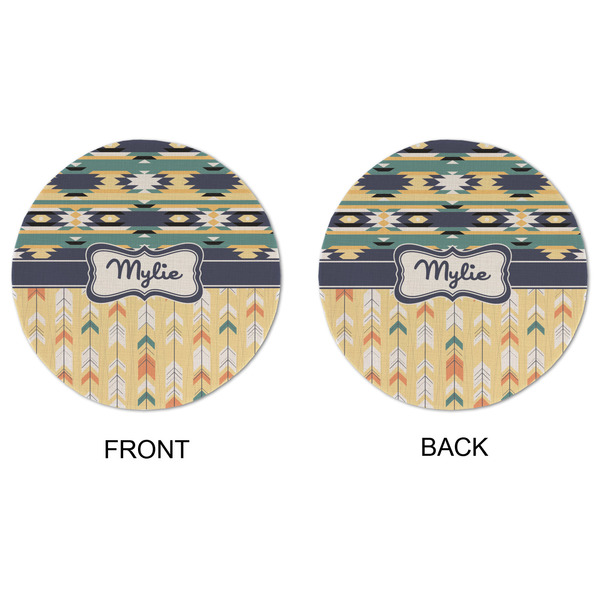 Tribal2 Round Linen Placemats - APPROVAL (double sided)