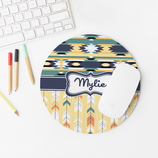 Tribal2 Round Mousepad - LIFESTYLE 2